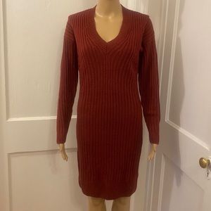 NWOT V-Neck Sweater Dress